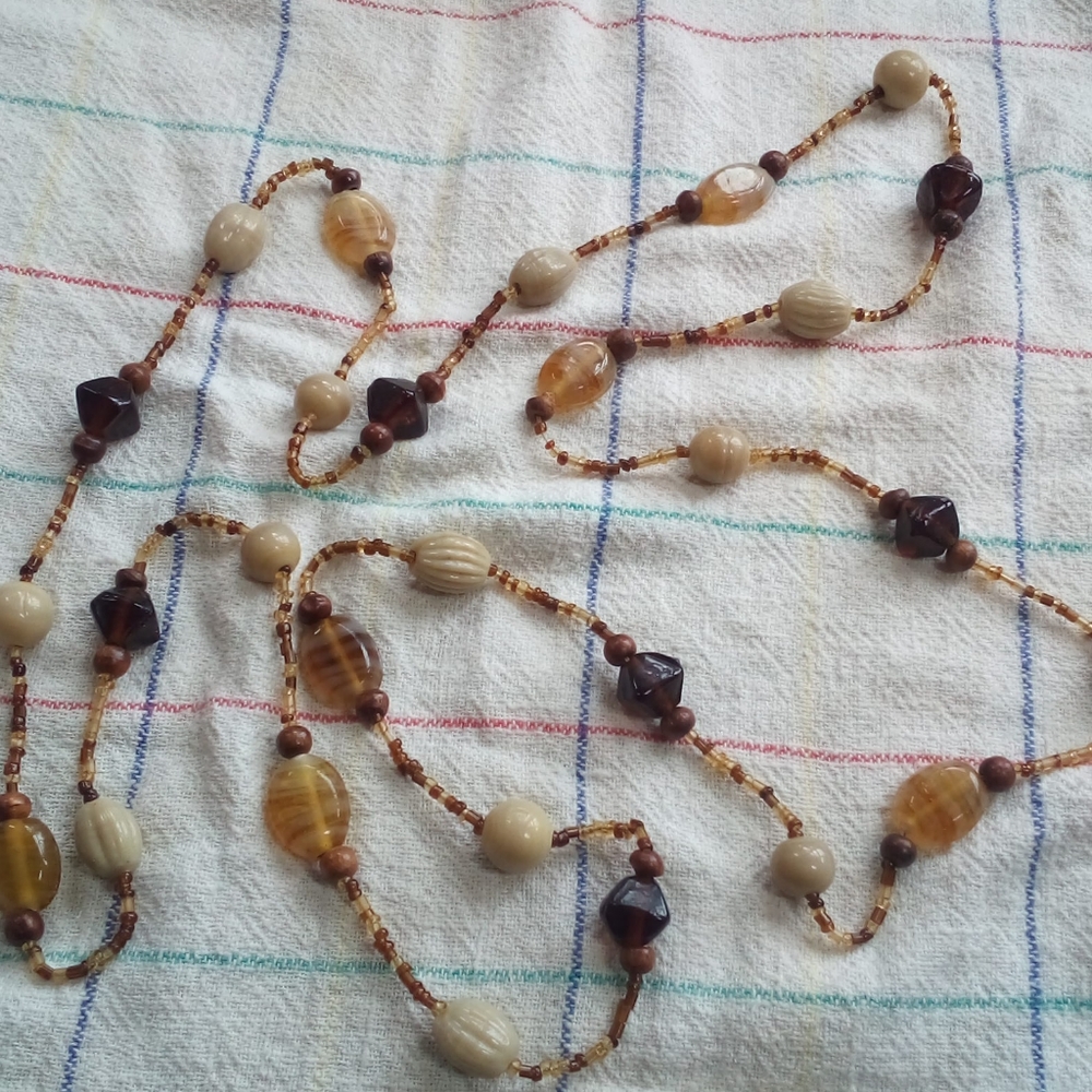 44" beaded necklace